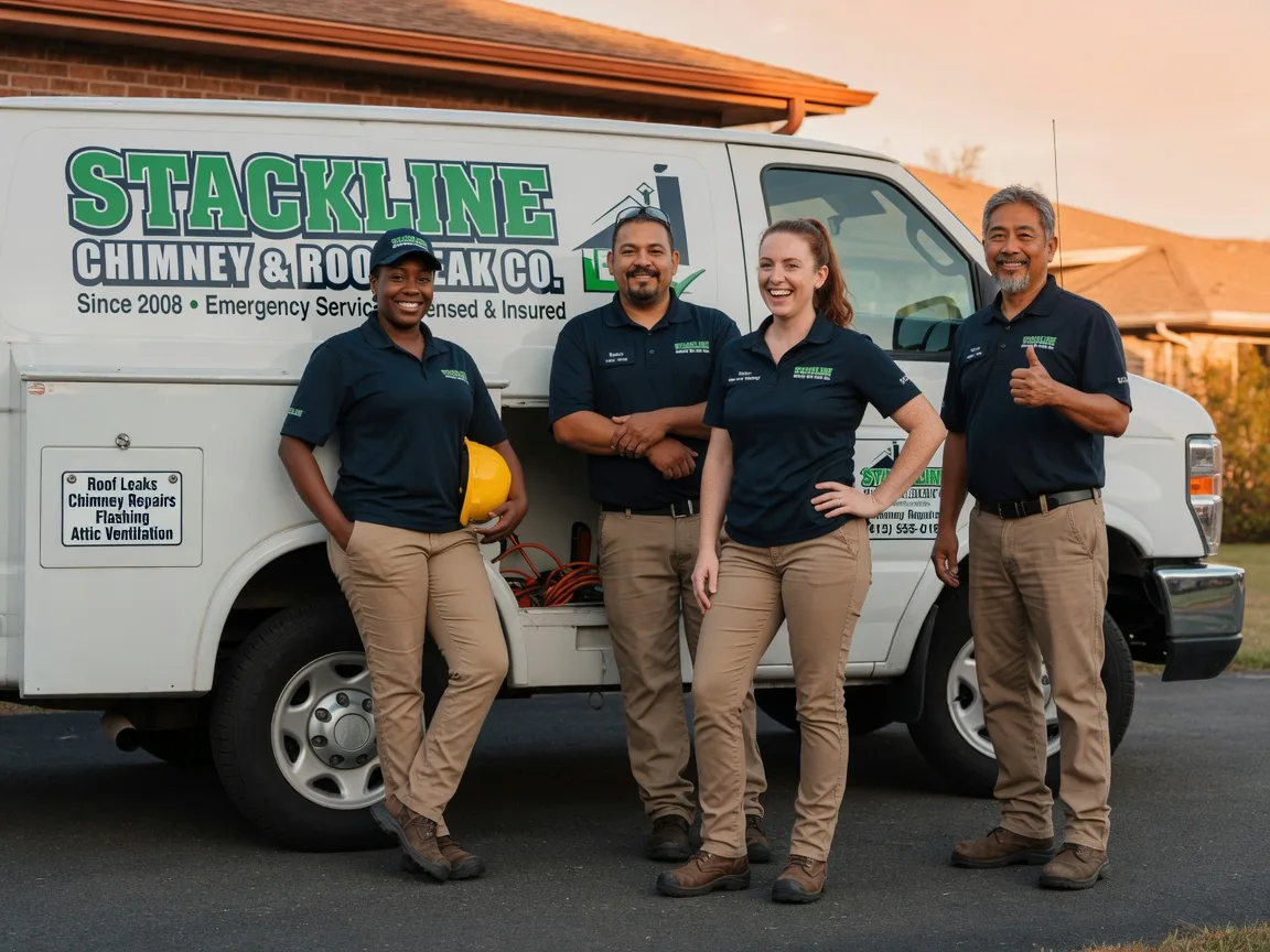 Chimney flashing repair company in Lissie, TX